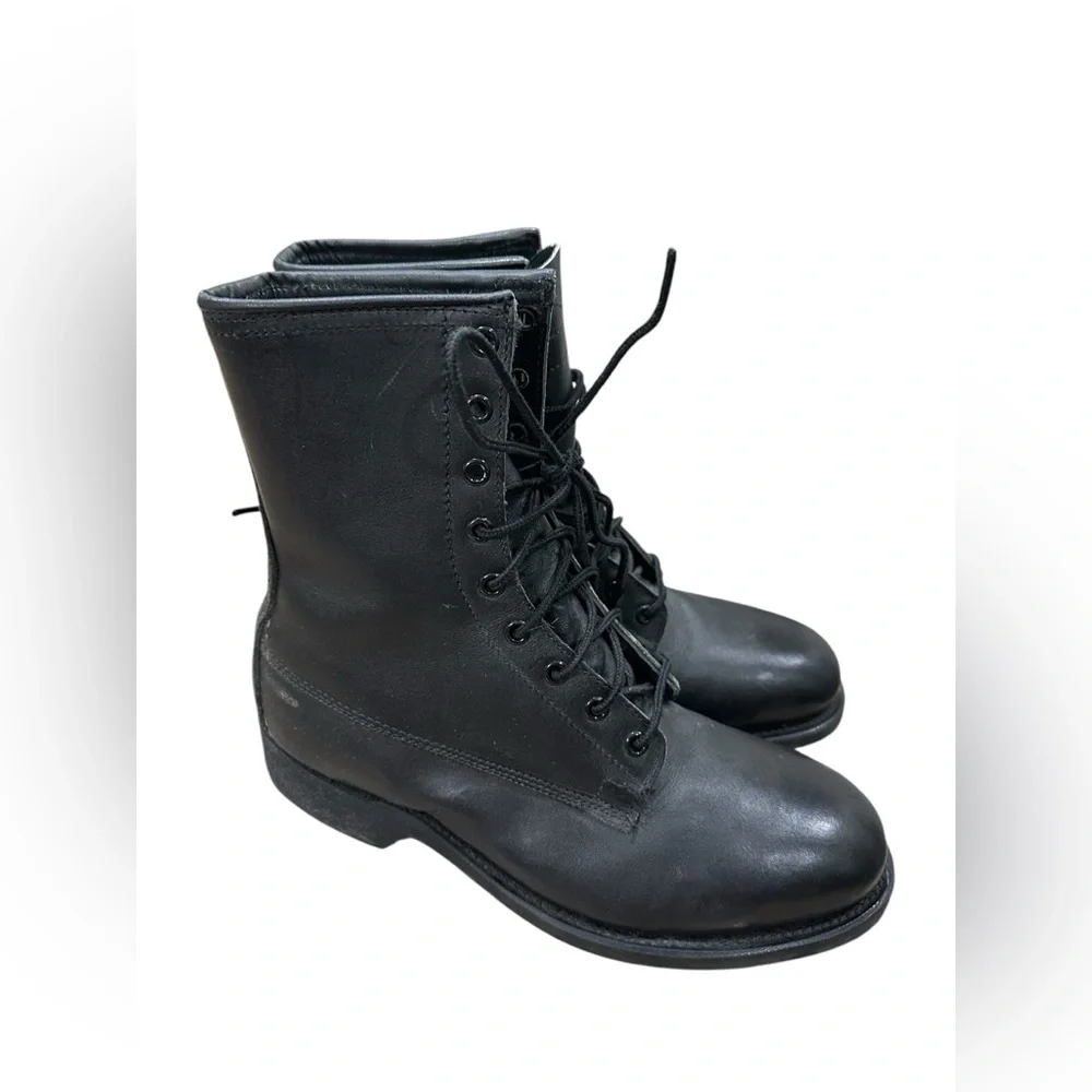 Vintage Biltrite ANSI Z-41 1990 Black Combat Steel Toe Military Boots Size 6M B5